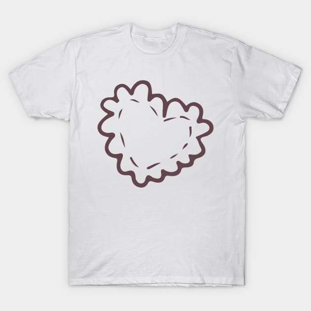 Heart shape cookie T-Shirt by Happycactus